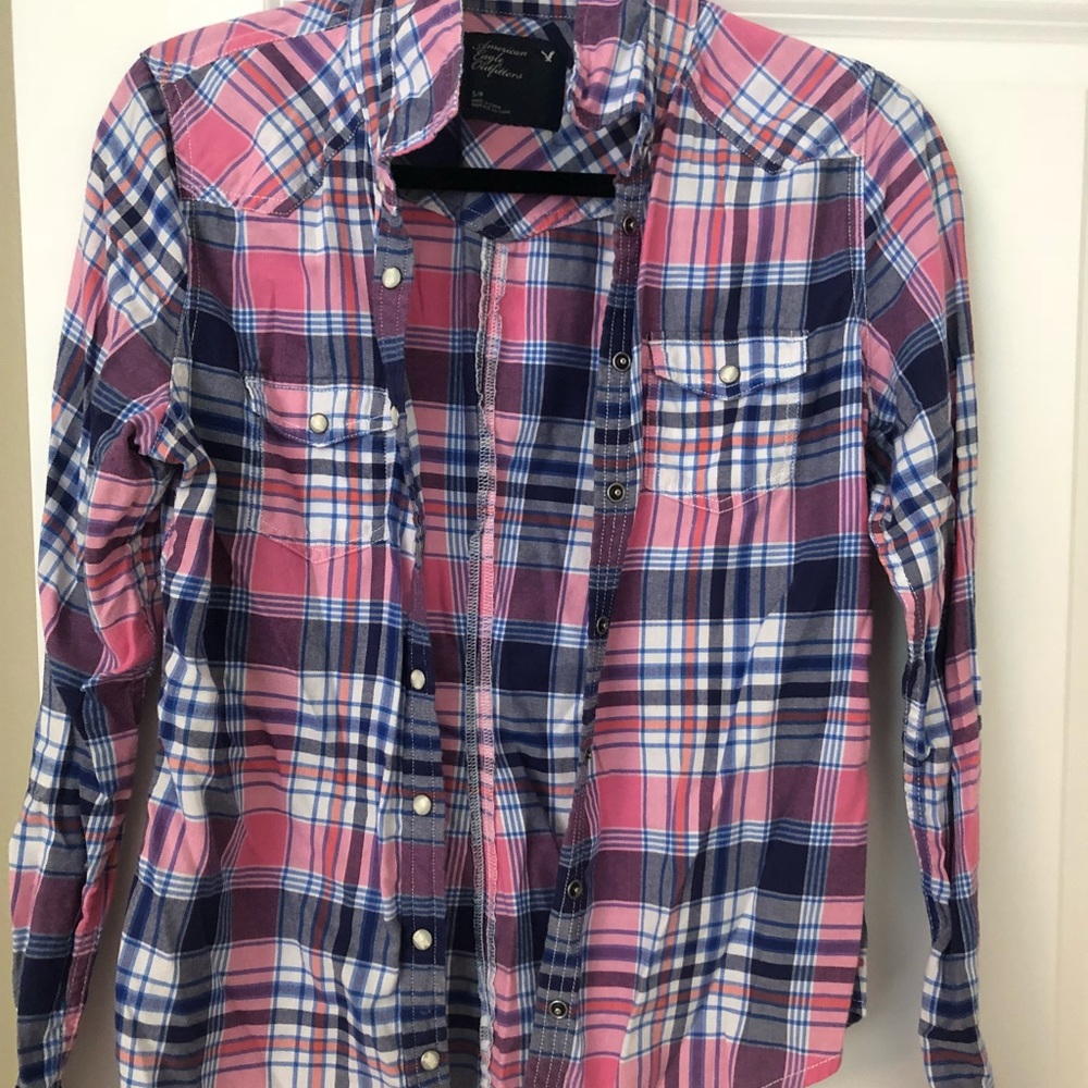 American Eagle button up flannel